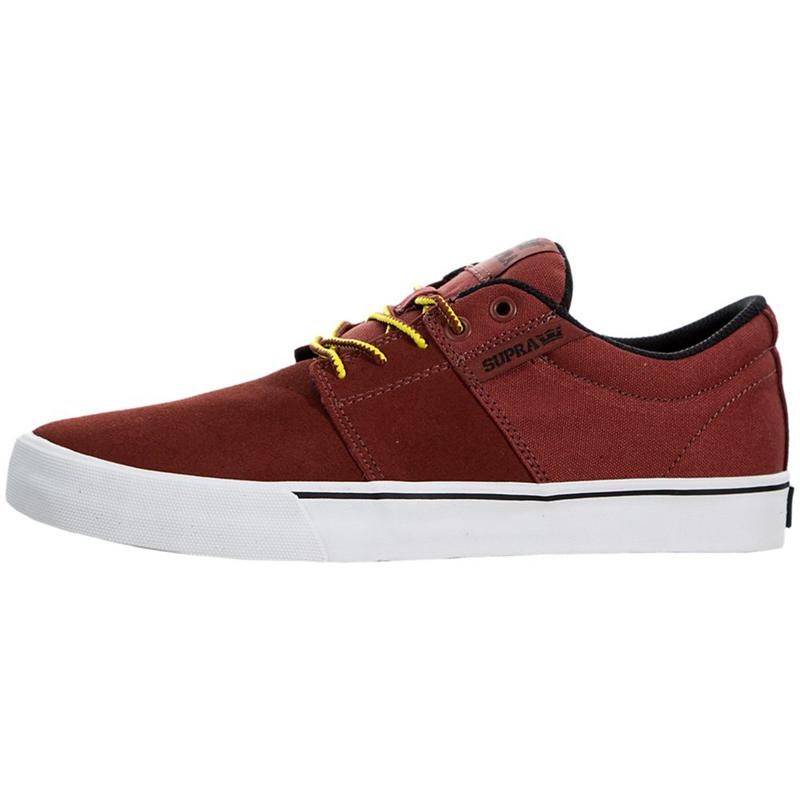 Supra STACKS VULC II Sneaker Low Damen Rot Lagerverkauf LQENZ8690